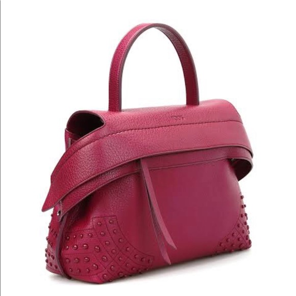 Tod's wave bag medium size in Burgandy - Picture 11 of 13